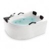 Masažinė vonia SERIN EU-026B dešininė su vandens ir oro masažu, vandens šildytuvu