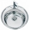 Nerūdijančio plieno plautuvė D4949UA 0.8mm su sifonu
