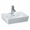 Laufen Pro A praustuvas-dubuo 45 x 34 cm, su 1 anga maišytuvui viduryje su nušlifuota apačia