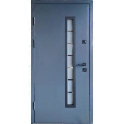 Lauko durys MAGDA T15-148 su stik. 96D Pilka 7024