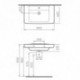 Praustuvas IDEAL STANDARD Concept 200 WT 80x50