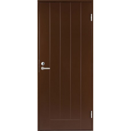 Lauko durys BASIC B0010 90D rudos sp.(NCS S 8005-Y20R) dešininės