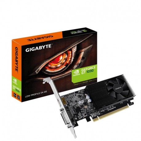 Graphics Card GIGABYTE NVIDIA GeForce GT 1030 2 GB 64 bit PCIE 3.0 16x GDDR4 Memory 2100 MHz GPU