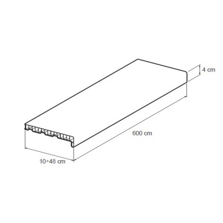 PALANGE PLAST 25 CM BALTA 6M VOX/SLS