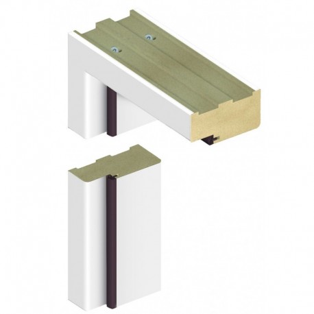 Stakta standartinė D60 44*90 Balta  B134  2 vyriai