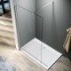 Dušo sienelė AQUALUX Walk-in 700, chrome