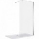 Dušo sienelė AQUALUX Walk-in 700, chrome