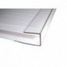 Polikarbonato užbaigimo profilis U 4x2100 mm.
