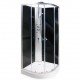 Dušo kabina ET-150 90x90x195 su masažu, be stogo, žemu padu