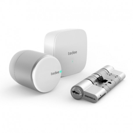 TEDEE GO išmanios spynos komplektas  Bluetooth&Wi-Fi su nuotoliniu valdymu sidabrinis
