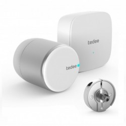 TEDEE PRO išmanios spynos komplektas Scandi Bluetooth&Wi-Fi su nuotoliniu valdymu sidabrinis 